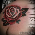 rózsa tetoválás a vállán - fotó opció 15122015 № 4