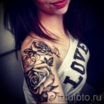 rózsa tetoválás a vállán - fotó opció 15122015 № 9