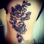 rózsa tetoválás a bordákon - fotó opció 15122015 -ből, 2. sz