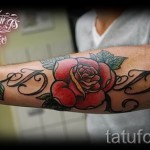 rózsa tetoválás a kezén - fotó opció 15122015 № 10