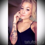 rózsatetoválás a lányok karján - fotóopció 15122015 -ből 5. sz