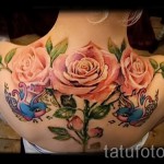 rózsás tetoválás a hátulján - fotó opció 15122015 № 14