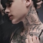 fekete -fehér rózsa tetoválás - fotó opció 15122015 -ből 9. szám