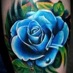 tetoválás kék rózsák - fotó opció 15122015 № 2