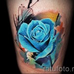 tetoválás kék rózsák - fotó opció 15122015 № 3