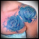 tetoválás kék rózsák - fotó opció 15122015 № 4
