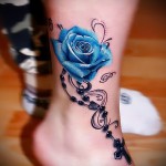 tetoválás kék rózsák - fotó opció 15122015 № 7