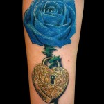 tetoválás kék rózsák - fotó opció 15122015 № 8