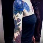 tetoválás kék rózsák - fotó opció 15122015 № 12