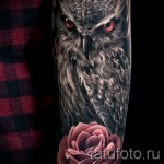 bagoly tetoválás rózsákkal - fotó opció 15122015 -ből 3. sz