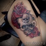 koponyatetoválás rózsákkal - fotóopció 15122015 № 5