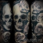 koponyatetoválás rózsákkal - fotóopció 15122015 № 8