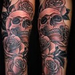 koponyatetoválás rózsákkal - fotóopció 15122015 № 10