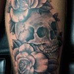 koponyatetoválás rózsákkal - fotóopció 15122015 № 12