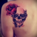 koponyatetoválás rózsákkal - fotóopció 15122015 № 17