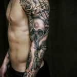 koponyatetoválás rózsákkal - fotóopció 15122015 № 20