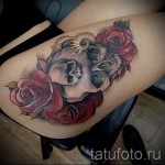 koponyatetoválás rózsákkal - fotóopció 15122015 № 23
