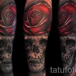 koponyatetoválás rózsákkal - fotóopció 15122015 № 25