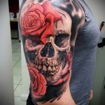 koponyatetoválás rózsákkal - fotóopció 15122015 № 28