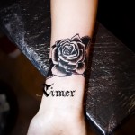 fekete rózsa tetoválás - fotó opció 15122015 -ből, 7. szám