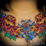 rózsa Tätowierung auf seiner Brust - eine Variante der Bildnummer 15122015 3