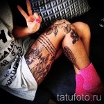 Rose Tattoo am Oberschenkel - Picture -Option aus dem Nummer 15122015 1