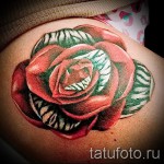 Rose Tattoo am Oberschenkel - Picture -Option aus dem Nummer 15122015 2