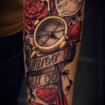 Rose Tattoo auf dem Arm für Männer - Photo -Option aus dem Nummer 15122015 1