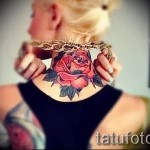 Rose Tattoo auf dem Rücken - Picture -Option aus dem Nummer 15122015 3