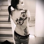 Rose Tattoo auf dem Rücken - Picture -Option aus dem Nummer 15122015 4