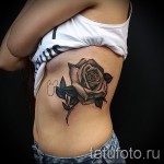 Rose Tattoo auf den Rippen - Picture -Option aus dem Nummer 15122015 1