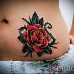 rózsa tetoválás a hasán - egy lehetőség a 15122015 számú fényképre 2
