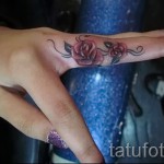 Rose Tattoo sur la main - opció Photo du nombre 15122015 1