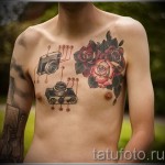 Rose Tattoo sur sa poitrine - une variante du numéro de la image 15122015 1