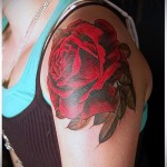 rote Rose Tattoo - Picture -Option aus dem Nummer 15122015 1