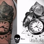 Tetoválási rózsa és óra - a 15122015 számú opció fotója 1