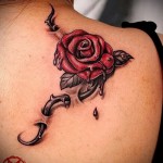 Tattoo Rose mit Dornen - Picture -Option aus dem Nummer 15122015 1