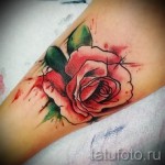 rózsa akvarell tetoválás - fotó opció 15122015 № 2