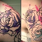 rózsa akvarell tetoválás - fotó opció 15122015 № 16
