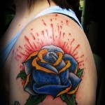 rózsa old school tetoválás - fotó opció 15122015 № 14