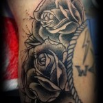 rózsák old school tetoválás - fotó opció 15122015 № 17