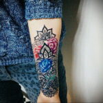 وشم روز على الساعد للنساء 01.12.2020 №002 -وشم روز نسائي-