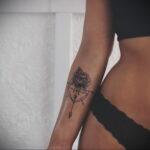 وشم روز على الساعد للنساء 01.12.2020 №001 -وشم روز نسائي-