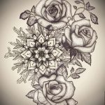 rózsás tetoválás minták lányoknak 3