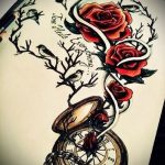 színes rózsák tetoválás vázlatok - jól néz ki 6. kép