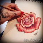 színes rózsák tetoválás vázlatok - jól néz ki 17. kép