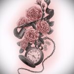 karóra és rózsatetoválás minták 2
