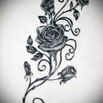 croquis de tatouage rose sur sa hanche - tisztelettel hűvös fond d'écran 1
