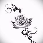 Rose Tattoo -Designs zu Fuß - kühlen Tapeten aussehen 1