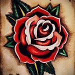 Rose vieilles concept of de tatouage de l'école - à la recherche cool fond d'écran 1